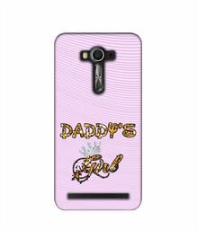 Amazon Brand - Solimo Designer Daddy's Girl in Glitter Pattern 3D Printed Hard Back Case Mobile Cover for Asus Zenfone 2 Laser ZE550 KL