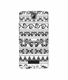 Amazon Brand - Solimo Designer Black Multi Patterns 3D Printed Hard Back Case Mobile Cover for Lenovo A2010