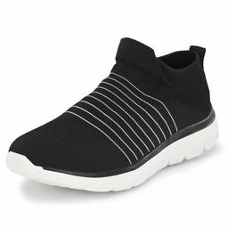 Klepe Men's Black/White Flyknit with Memory Foam Running Shoes-8 UK (40 EU) (7 US) (KP037/BLK)