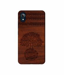 Amazon Brand - Solimo Designer Engraved Patten 3D Printed Hard Back Case Mobile Cover for Vivo Y91i