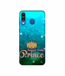 Amazon Brand - Solimo Designer Mummy & Daddy's Prince 3D Printed Hard Back Case Mobile Cover for Samsung Galaxy M21