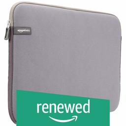 (Renewed) AmazonBasics 15.6-inch Laptop Sleeve (Grey)