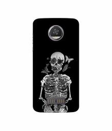 Amazon Brand - Solimo Designer Skeletan 3D Printed Hard Back Case Mobile Cover for Moto Z2 Play