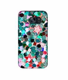 Amazon Brand - Solimo Designer Multicolor Stone 3D Printed Hard Back Case Mobile Cover for Samsung Galaxy S7 Edge