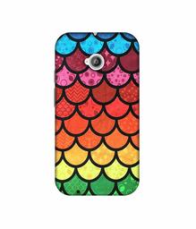 Amazon Brand - Solimo Designer Multicolor Pattern 3D Printed Hard Back Case Mobile Cover for Motorola Moto E 2nd Generation