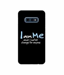 Amazon Brand - Solimo Designer Quotes 3D Printed Hard Back Case Mobile Cover for Samsung Galaxy S10e