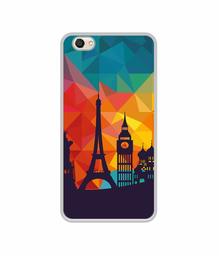 Amazon Brand - Solimo Designer Colored Paris UV Printed Soft Back Case Mobile Cover for Vivo V5