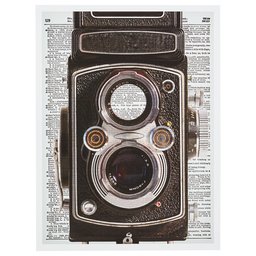 Rivet Vintage Book Art Camera 11 x 14-P