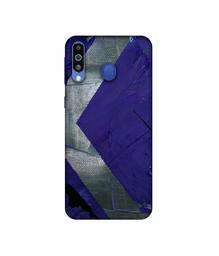 Amazon Brand - Solimo Designer Purple and Gray Texture 3D Printed Hard Back Case Mobile Cover for Samsung Galaxy M21