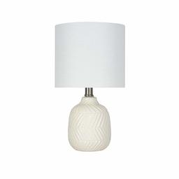 Amazon Brand – Ravenna Home Textured Ceramic Base Table Lamp, Bulb Included, 14.25