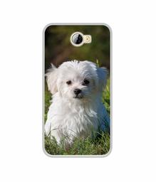 Amazon Brand - Solimo Designer White Dog UV Printed Soft Back Case Mobile Cover for Huawei Honor Bee 4G