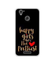 Amazon Brand - Solimo Designer Happy Girls are The Prettiest UV Printed Soft Back Case Mobile Cover for Lyf Water 7S