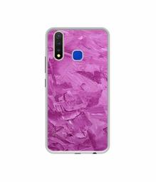 Amazon Brand - Solimo Designer Pink Paint UV Printed Soft Back Case Mobile Cover for Vivo U20