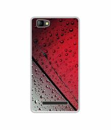 Amazon Brand - Solimo Designer Water Drop On Glass UV Printed Soft Back Case Mobile Cover for Lyf Flame 8