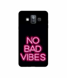 Amazon Brand - Solimo Designer No Bad Vibes 3D Printed Hard Back Case Mobile Cover for Samsung Galaxy J7 Duo