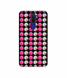 Amazon Brand - Solimo Designer Small Two Color Circle 3D Printed Hard Back Case Mobile Cover for Oppo A9 (2020)