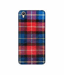 Amazon Brand - Solimo Designer Check Cloth 3D Printed Hard Back Case Mobile Cover for Oppo A37