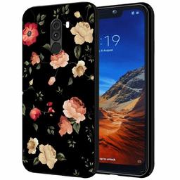 Amazon Brand - Solimo Designer Floral Printed Hard Back Case Mobile Cover for Poco F1 (D1160)