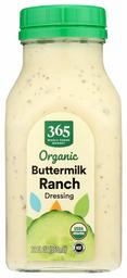 365 by Whole Foods Market, Organic Refrigerated Salad Dressing, Buttermilk Ranch, 12 Fl Oz