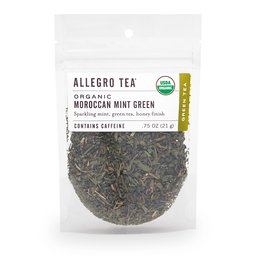 Allegro Tea, Organic Moroccan Mint Green, Loose Leaf Tea, 0.75 oz