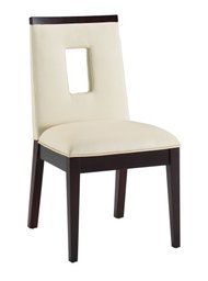 Pinzon Ellington Dining Chair, Cream Vinyl, Java