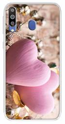 Amazon Brand - Solimo Designer Multicolor Pink Heart Design Printed Soft Back Case Mobile Cover for Samsung Galaxy M30