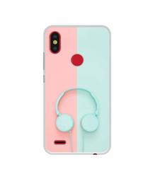 Amazon Brand - Solimo Designer Head Phone UV Printed Soft Back Case Mobile Cover for Tecno Camon iSky 2