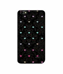 Amazon Brand - Solimo Designer Heart Texture 3D Printed Hard Back Case Mobile Cover for Huawei Honor 4C