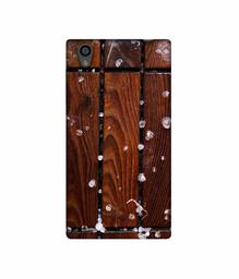 Amazon Brand - Solimo Designer Wood with Snow 3D Printed Hard Back Case Mobile Cover for Sony Xperia L1