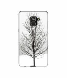 Amazon Brand - Solimo Designer Tree Sketch 3D Printed Hard Back Case Mobile Cover for Samsung Galaxy A8 Plus