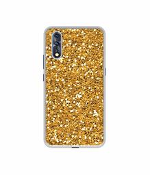 Amazon Brand - Solimo Designer Golden Sparkle UV Printed Soft Back Case Mobile Cover for Vivo Z1x