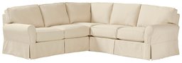 Amazon Brand – Stone & Beam Carrigan Modern Sectional Sofa Couch with Slipcover, 103