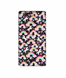 Amazon Brand - Solimo Designer Unicorn Texture 3D Printed Hard Back Case Mobile Cover for Micromax Canvas Nitro 2 E311