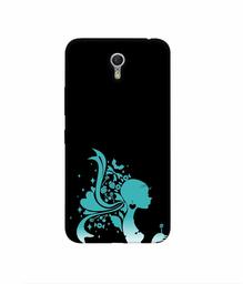 Amazon Brand - Solimo Designer Lady Vector N 3D Printed Hard Back Case Mobile Cover for Lenovo ZUK Z1