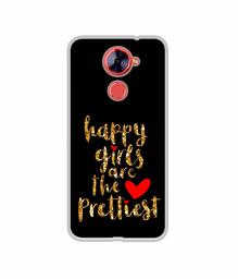 Amazon Brand - Solimo Designer Happy Girls are The Prettiest UV Printed Soft Back Case Mobile Cover for Comio X1