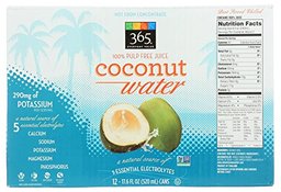 365 Everyday Value, Coconut Water - 12 Pack - Case, 17.6 Ounce