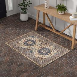 Amazon Brand – Stone & Beam Herring Medallion Traditional Runner, 3'11