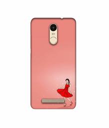 Amazon Brand - Solimo Designer Red Dress Lady 3D Printed Hard Back Case Mobile Cover for Xiaomi Redmi Note 3