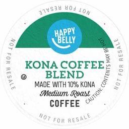 Amazon Brand - 100 Ct. Happy Belly Medium Roast Coffee Pods, Kona Blend, Compatible with Keurig 2.0 K-Cup Brewers