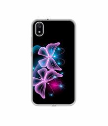 Amazon Brand - Solimo Designer Butterflies Neon Light UV Printed Soft Back Case Mobile Cover for Mi Redmi 7A