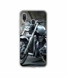 Amazon Brand - Solimo Designer Motorcycle UV Printed Soft Back Case Mobile Cover for Samsung Galaxy A30