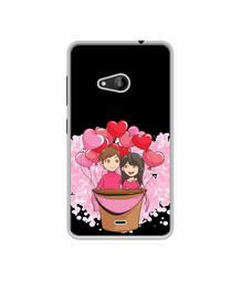 Amazon Brand - Solimo Designer Boy and Girl UV Printed Soft Back Case Mobile Cover for Microsoft Lumia 535