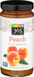 365 Everyday Value, Peach Fruit Spread, 10 oz