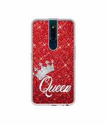 Amazon Brand - Solimo Designer Queen On Red Glitter UV Printed Soft Back Case Mobile Cover for Oppo F11 Pro