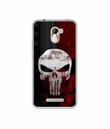 Amazon Brand - Solimo Designer Punisher Skull UV Printed Soft Back Case Mobile Cover for Karbonn Aura Power 4G Plus