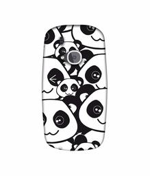 Amazon Brand - Solimo Designer Panda Texture 3D Printed Hard Back Case Mobile Cover for Nokia 3310