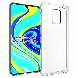 Amazon Brand - Solimo Mobile Cover for Mi Redmi Note 9 Pro/Redmi Note Pro Max/Poco M2 Pro (Soft & Shockproof Back Case with inbuilt Cushioned Edges), Transparent