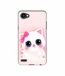 Amazon Brand - Solimo Designer Babby Kitty UV Printed Soft Back Case Mobile Cover for LG Q6