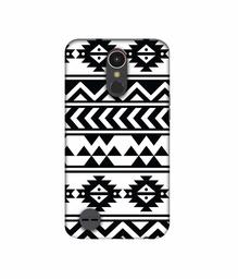 Amazon Brand - Solimo Designer Multi Shape Texture 3D Printed Hard Back Case Mobile Cover for LG K10 (2017)