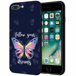 Amazon Brand - Solimo Designer Butterfly Printed Hard Back Case Mobile Cover for Apple iPhone 8 Plus & 7 Plus